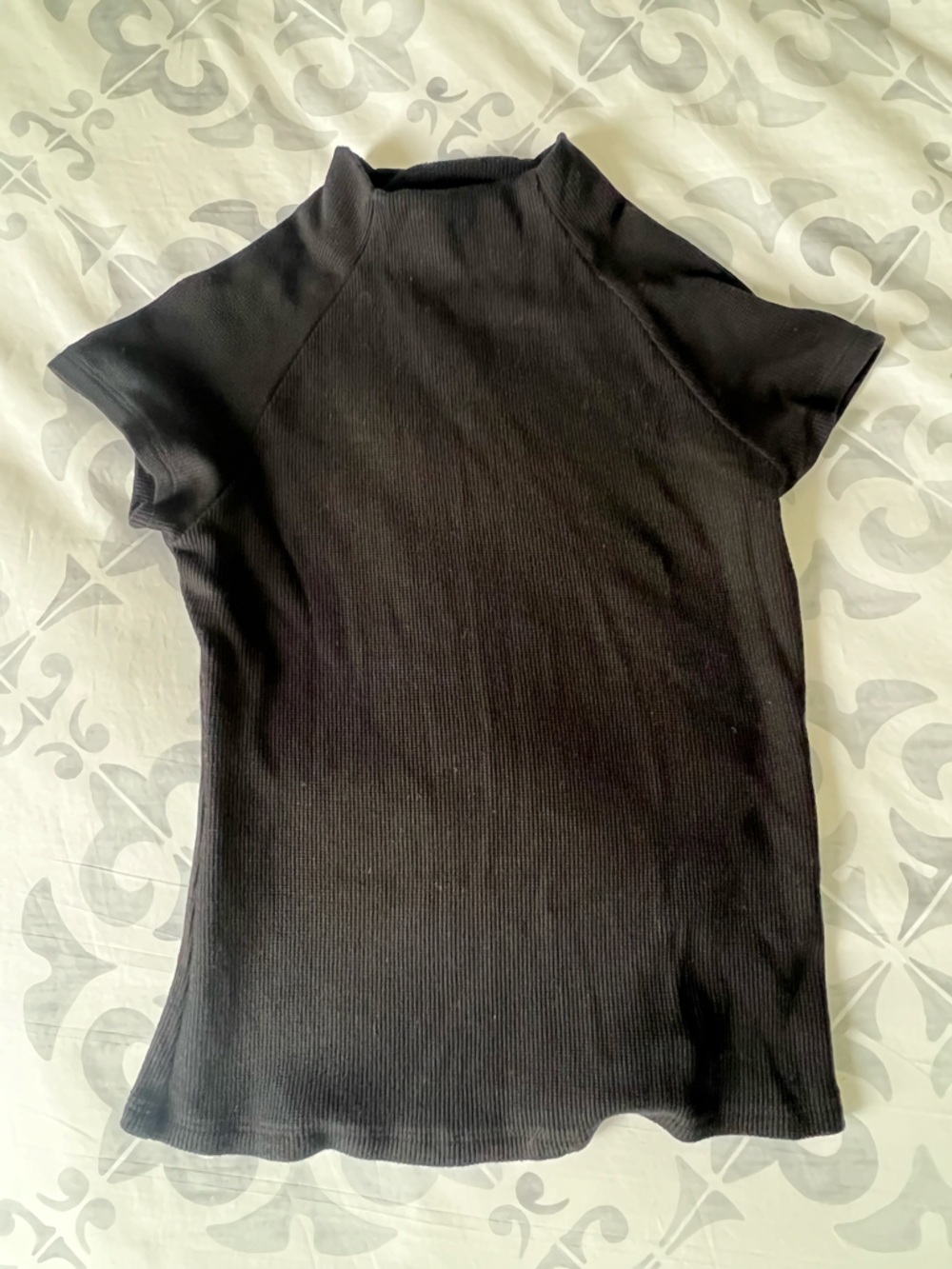 LNA Black Mock Neck Top (S)